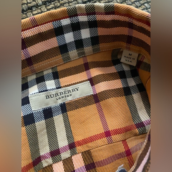 🔥NEW🔥BURBERRY NOVA CHECK L/S Luxury Cotton Button Down👔Oversized🇺🇸Med+/LG🔥 - Picture 11 of 16